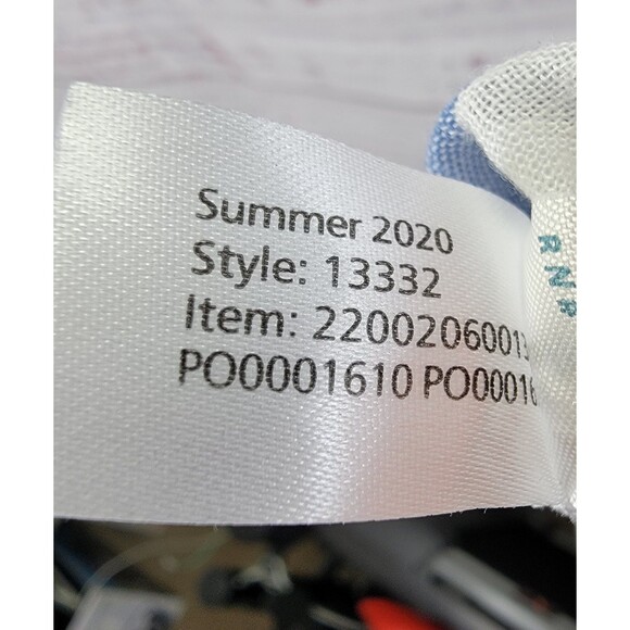 Marine Layer Womens S Linen Cabana Stripe Simone Button Front Dress Blue/White - Picture 8 of 9